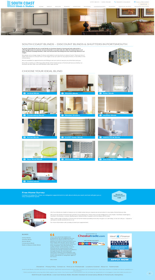 South Coast Blinds screenshot 1